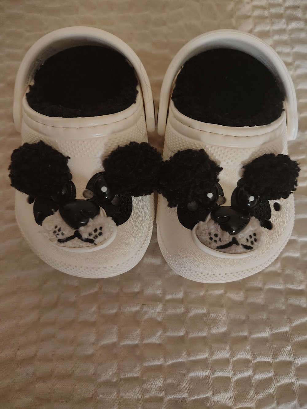 Crocs Toddler Classic Lined "I Am Panda Bear" Clogs - Size C4
